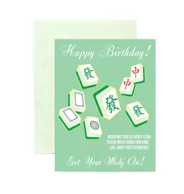 ILOOTPAPERIE Lucky Mahjong Happy Birthday Get Your Mahj On
