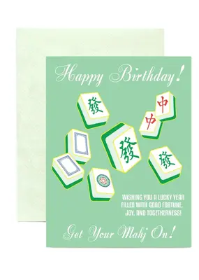 ILOOTPAPERIE Lucky Mahjong Happy Birthday Get Your Mahj On