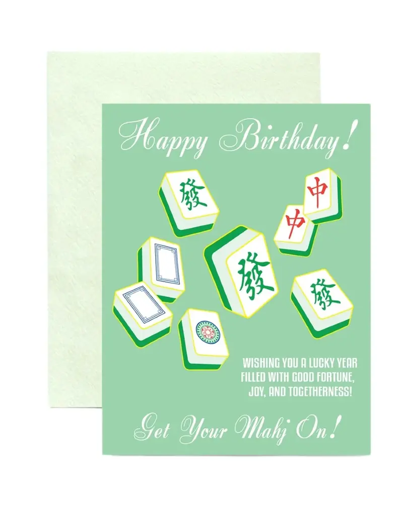 ILOOTPAPERIE Lucky Mahjong Happy Birthday Get Your Mahj On
