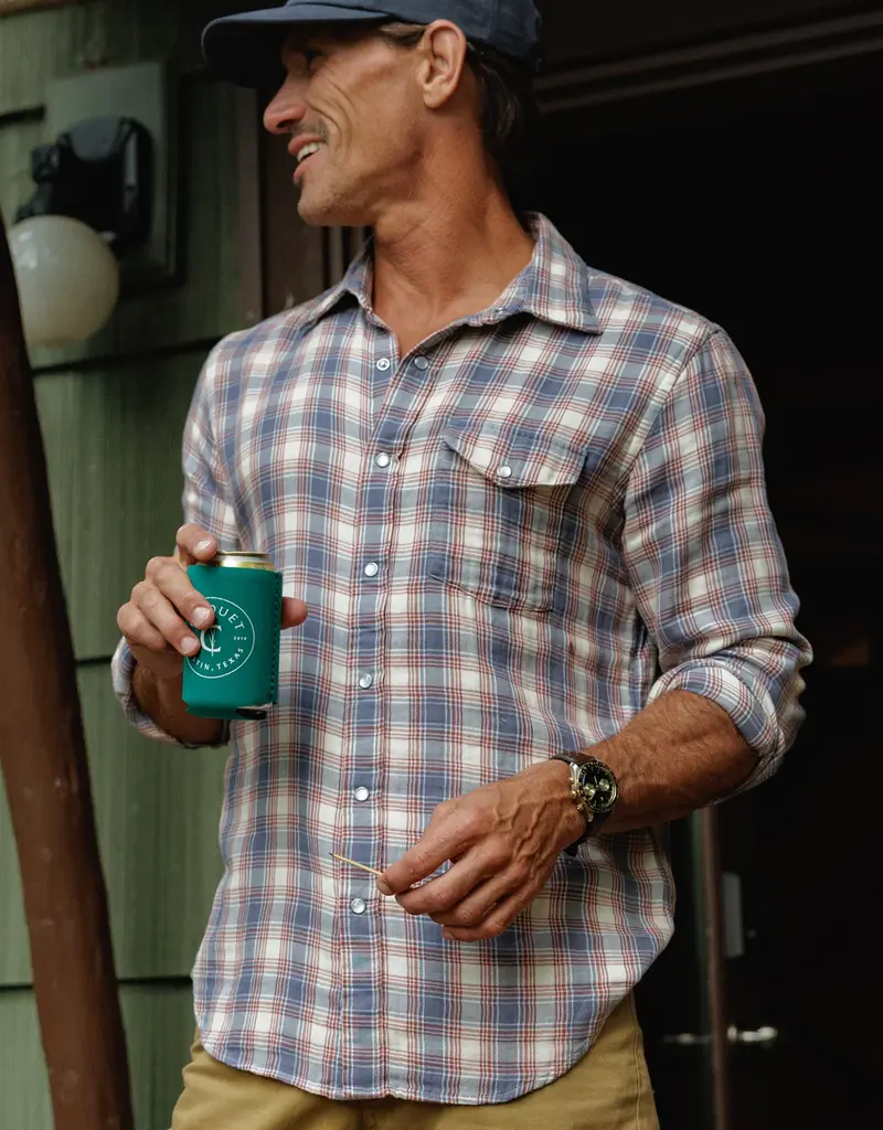 Double Cloth Flannel Pearl Snap