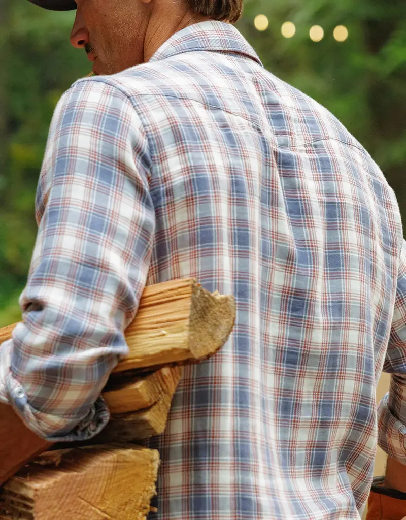 Double Cloth Flannel Pearl Snap