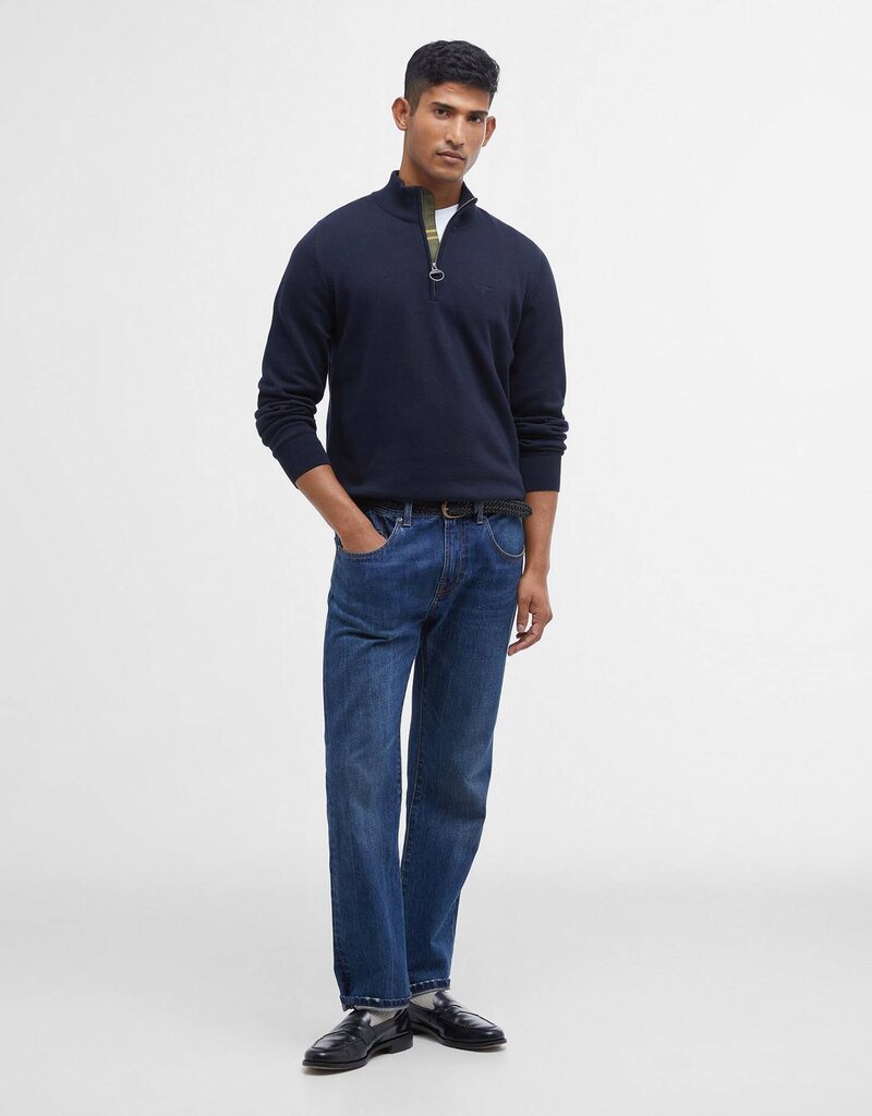 Barbour Cotton Half Zip Knitted Jumper