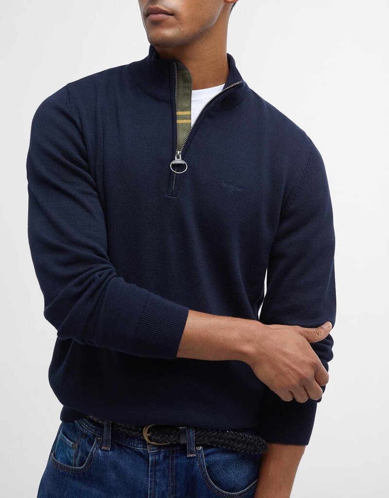 Barbour Cotton Half Zip Knitted Jumper