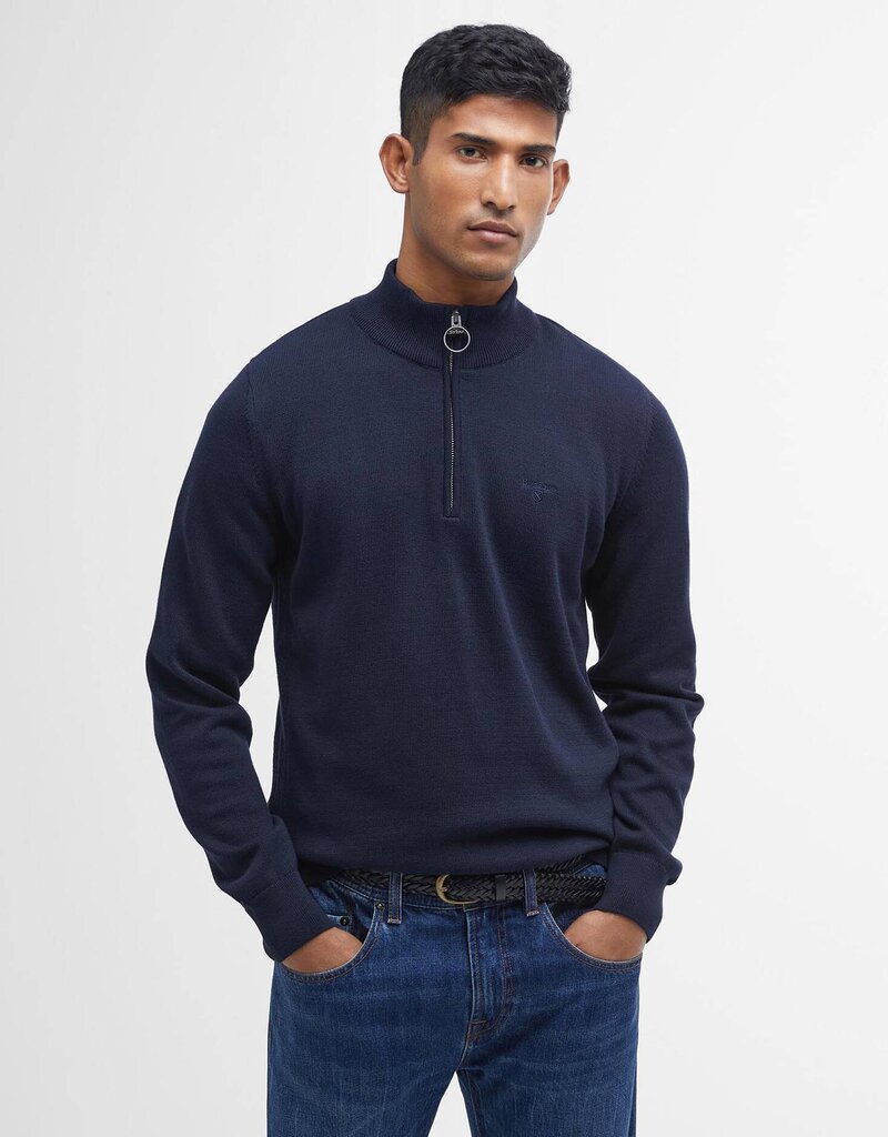 Barbour Cotton Half Zip Knitted Jumper
