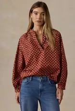 Faherty Coastal Poplin Eleanor Top