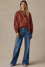 Faherty Coastal Poplin Eleanor Top