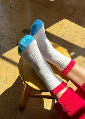 Le Bon Shoppe Colorblock Girlfriend Blue Red