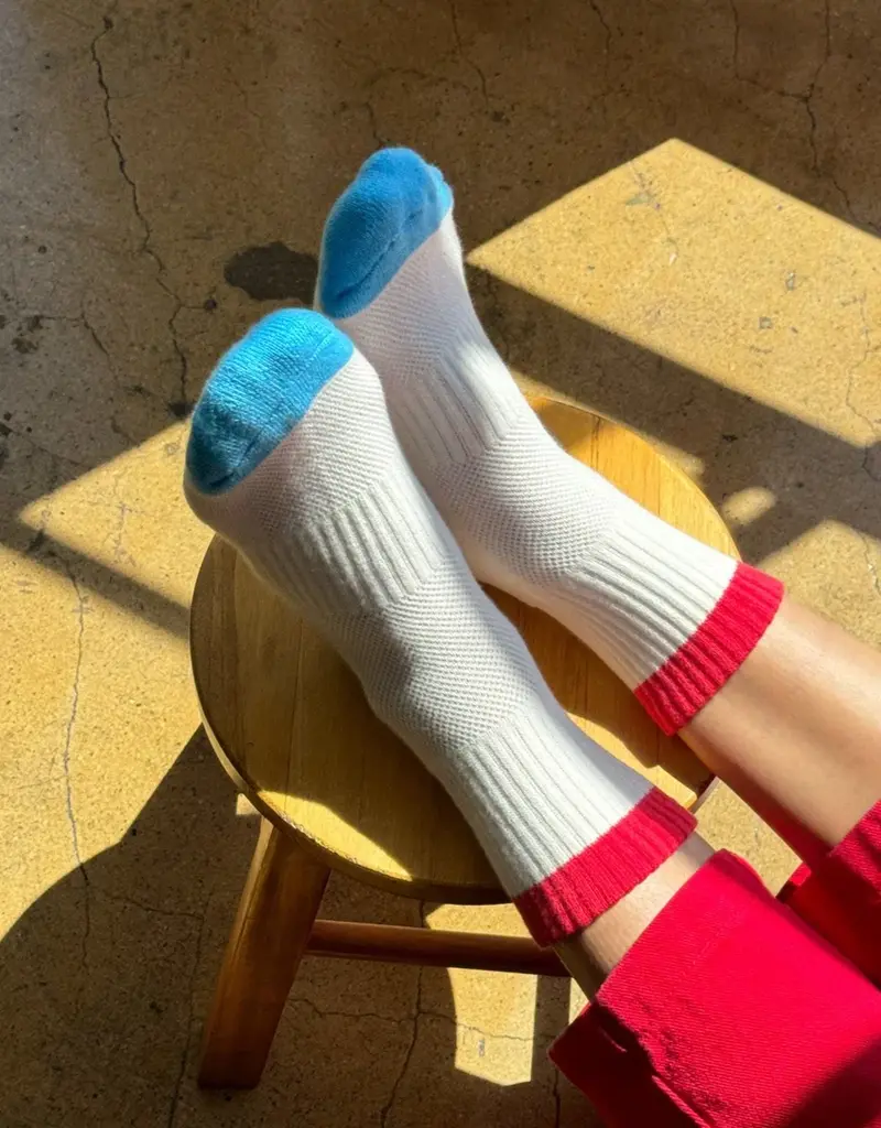 Le Bon Shoppe Colorblock Girlfriend Blue Red