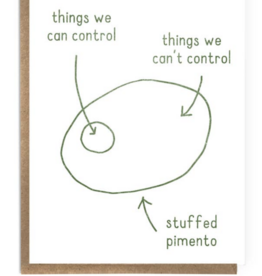 A Zillion Dollars Pimento Olive Card