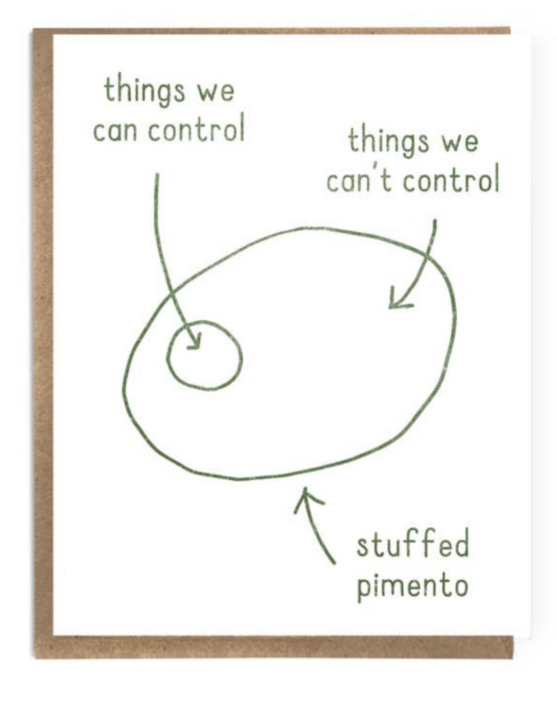 A Zillion Dollars Pimento Olive Card
