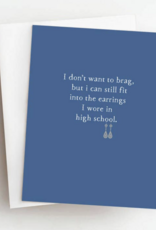Skel & Co Earrings Funny Everyday Greeting Card