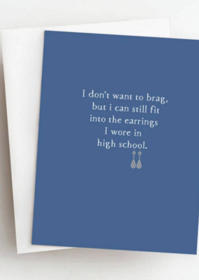 Skel & Co Earrings Funny Everyday Greeting Card