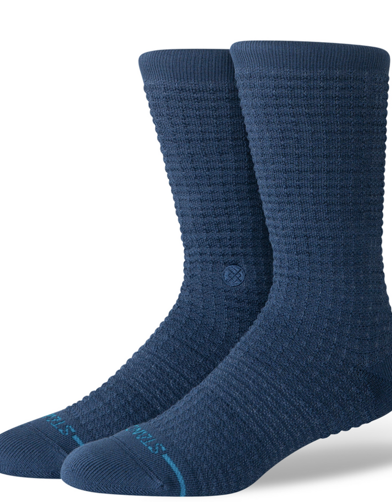 Stance Navy Waffle Crew L