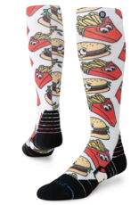 Stance Combo Meal Mid Poly Snow Red L