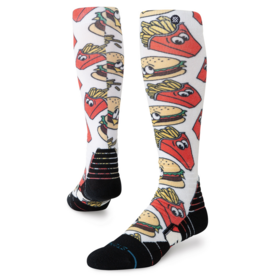 Stance Combo Meal Mid Poly Snow Red L