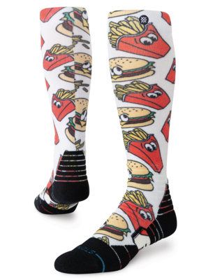 Stance Combo Meal Mid Poly Snow Red L