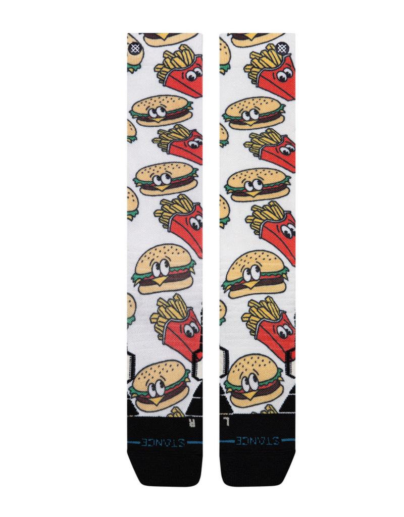 Stance Combo Meal Mid Poly Snow Red L
