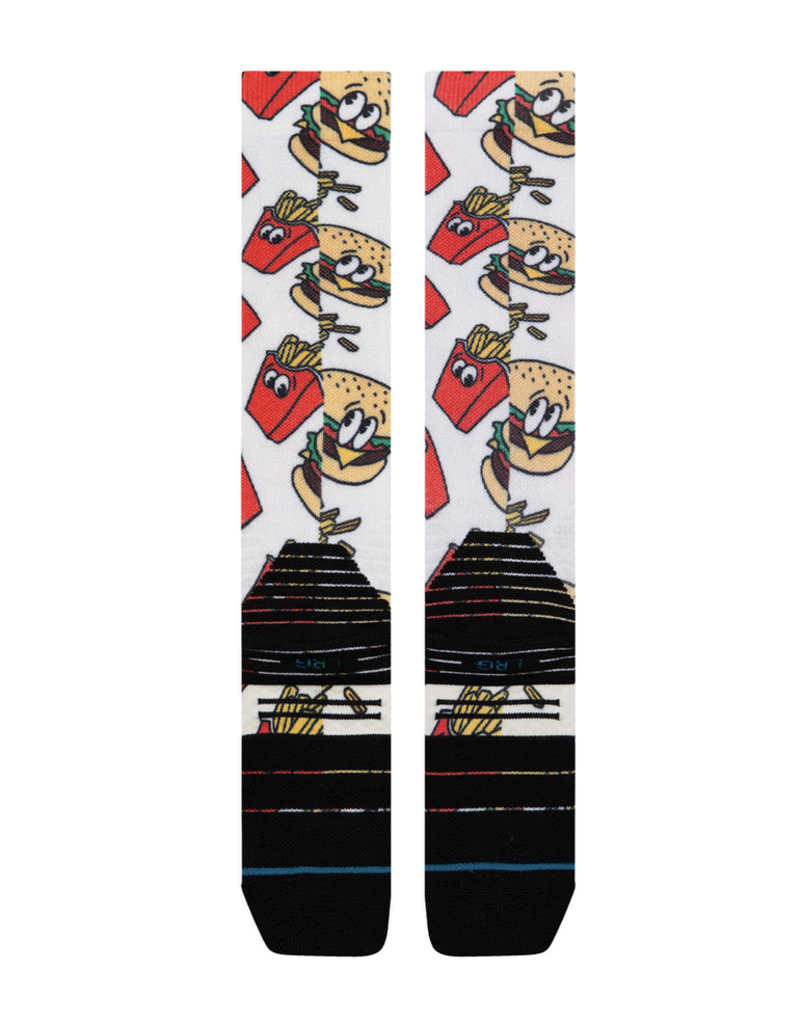 Stance Combo Meal Mid Poly Snow Red L