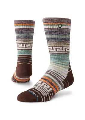 Stance Ruins Hike Crew Brown L
