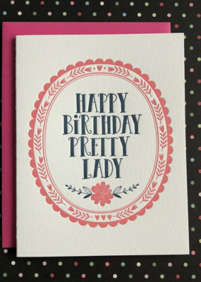 Lucky Bee Press Happy Birthday Pretty Lady
