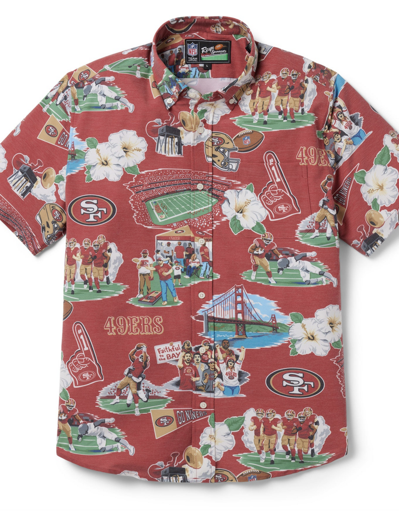 Reyn Spooner San Francisco 49ers Scenic Button Front