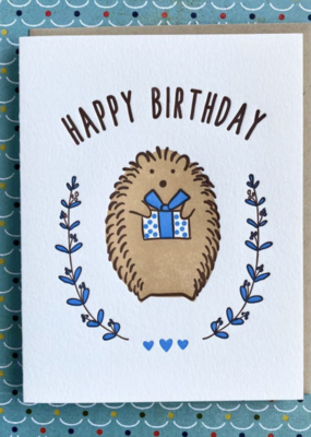 Lucky Bee Press Happy Birthday Hedgehog