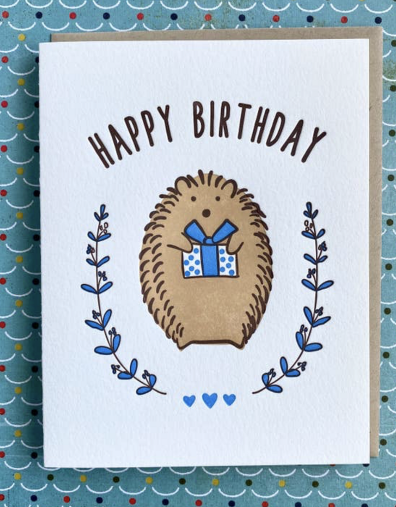 Lucky Bee Press Happy Birthday Hedgehog