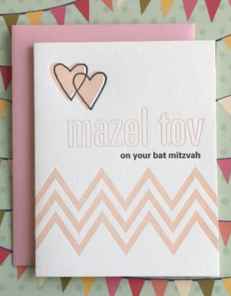 Lucky Bee Press Bat Mitzvah Hearts