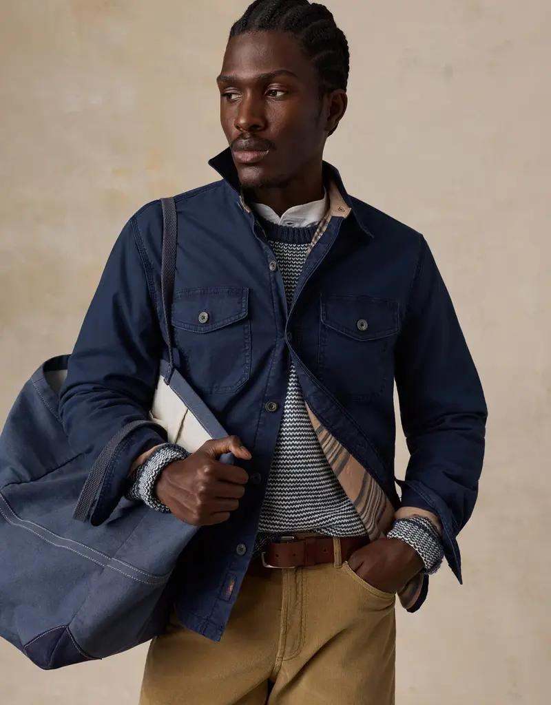 Faherty Stretch Blanket Lined CPO
