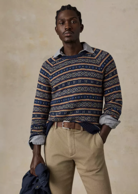 Faherty Nordic Sweater Crew