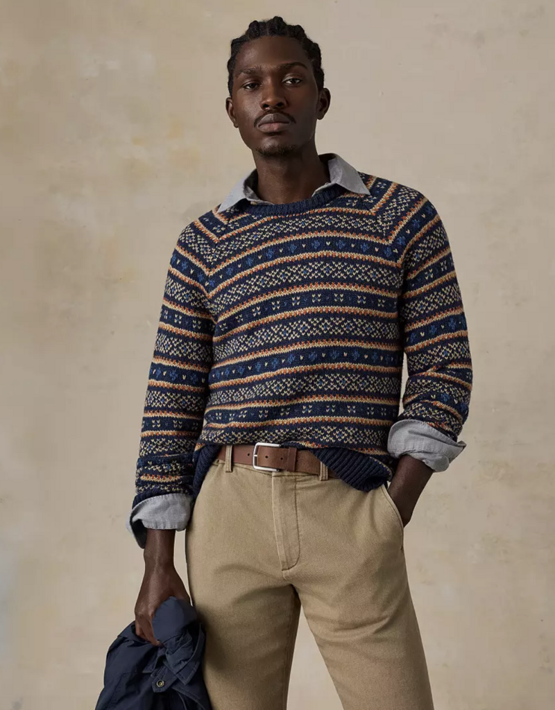 Faherty Nordic Sweater Crew