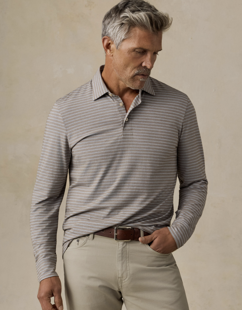 Faherty L/S Movement Polo