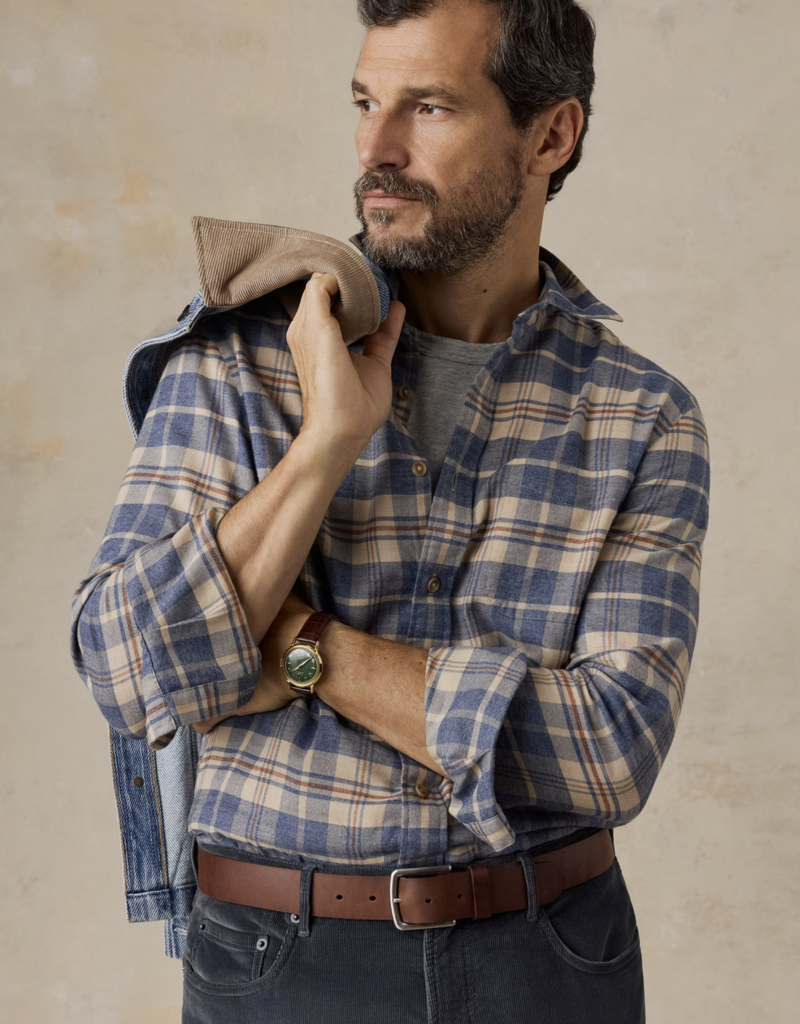 Faherty Timberland Brushed Twill Shirt