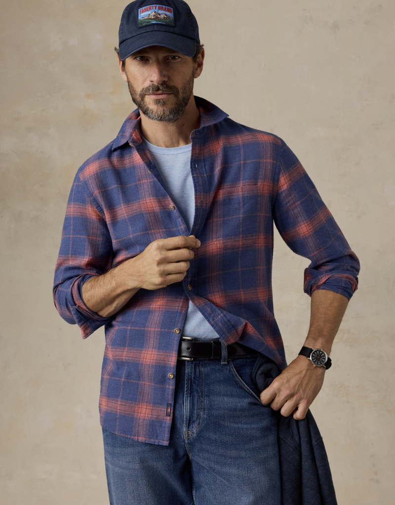 Faherty Timberland Brushed Twill Shirt