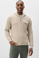 Johnnie-O Button Henley Hoodie