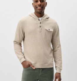 Johnnie-O Button Henley Hoodie