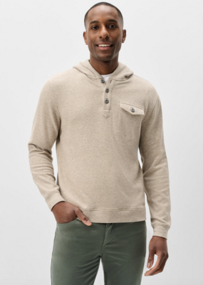 Johnnie-O Button Henley Hoodie