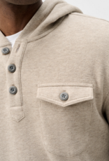 Johnnie-O Button Henley Hoodie