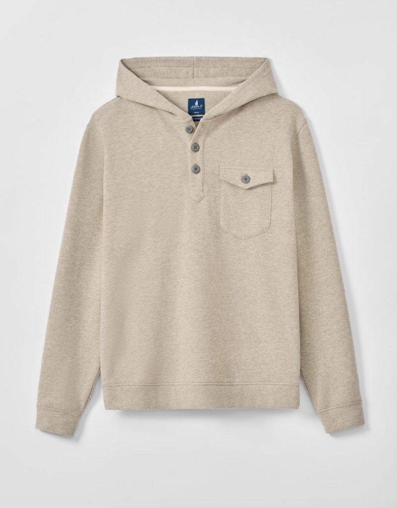 Johnnie-O Button Henley Hoodie