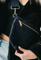 Pretty Simple Suede Westlyn Woven Bum Bag