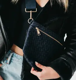 Pretty Simple Suede Westlyn Woven Bum Bag