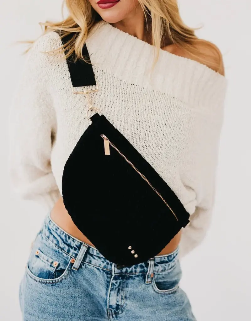 Pretty Simple Suede Westlyn Woven Bum Bag