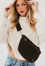 Pretty Simple Suede Westlyn Woven Bum Bag