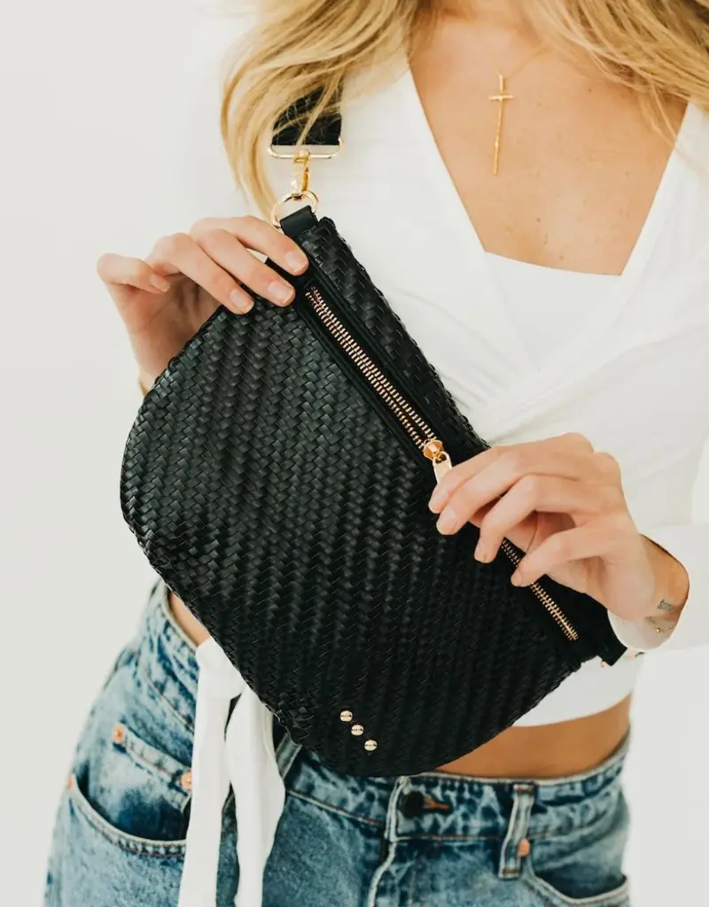Pretty Simple Diagonal Woven Bum Bag