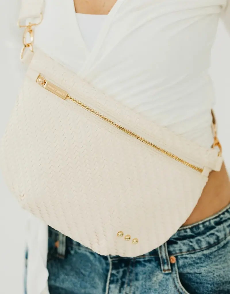 Pretty Simple Diagonal Woven Bum Bag