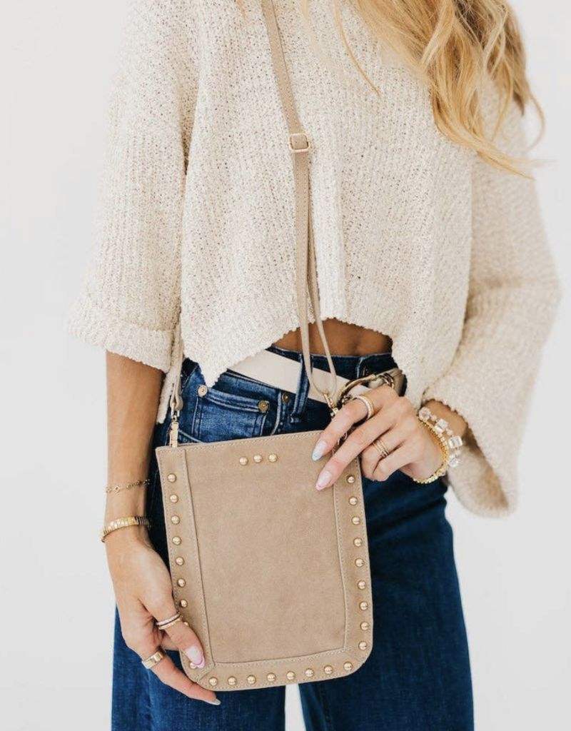 Pretty Simple Shelby Suede Phone Bag