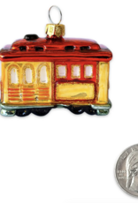 Mini Cable Car Glass Ornament