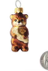 Mini Bear Hug Glass Ornament