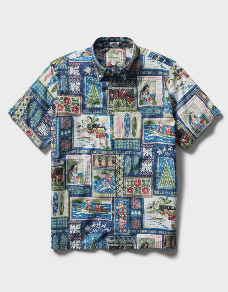 Reyn Spooner Hawaiian Christmas 2026 Button Front