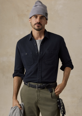 Faherty LS Field Knit Polo